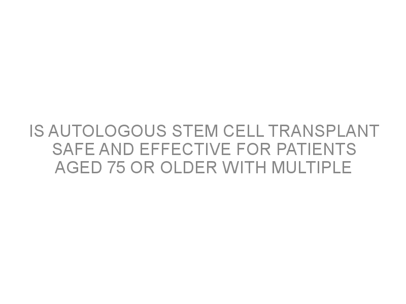 autologous stem cell transplant blog