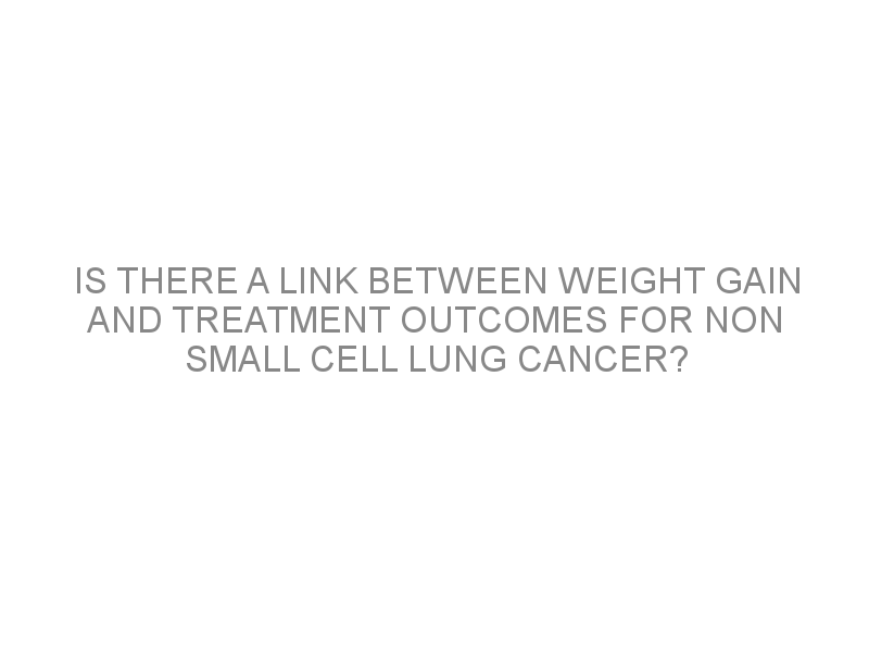 Is there a link between weight gain and treatment for non