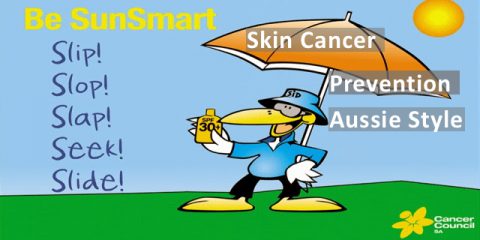 Slip on a Shirt, Slop on Sunscreen, Slap on a Hat: Prevent Skin Cancer