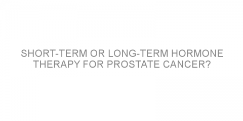 Short-term or long-term hormone therapy for prostate cancer?