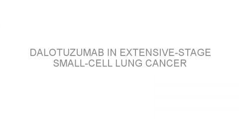 Dalotuzumab in extensive-stage small-cell lung cancer