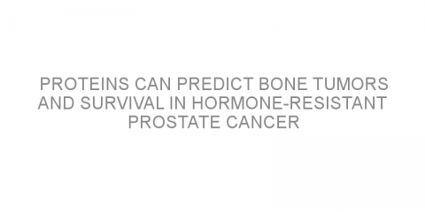 Proteins can predict bone tumors and survival in hormone-resistant prostate cancer