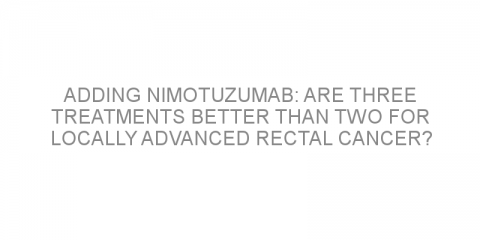 Adding nimotuzumab: are three treatments better than two for locally advanced rectal cancer?