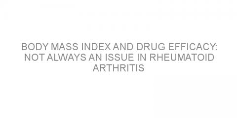 Body mass index and drug efficacy: not always an issue in rheumatoid arthritis