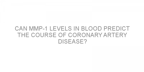 Can MMP-1 levels in blood predict the course of coronary artery disease?