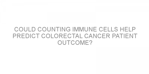 Could counting immune cells help predict colorectal cancer patient outcome?