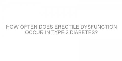 How often does erectile dysfunction occur in type 2 diabetes?