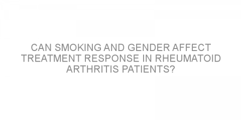 Can smoking and gender affect treatment response in rheumatoid arthritis patients?