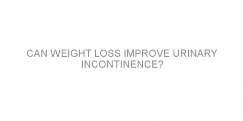 Can weight loss improve urinary incontinence?