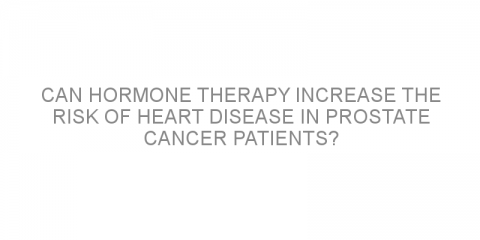 Can hormone therapy increase the risk of heart disease in prostate cancer patients?