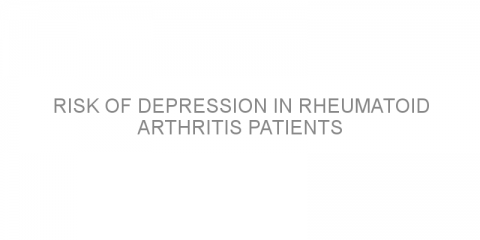 Risk of depression in rheumatoid arthritis patients