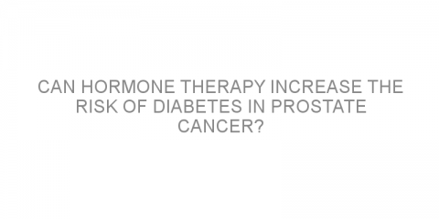 Can hormone therapy increase the risk of diabetes in prostate cancer?