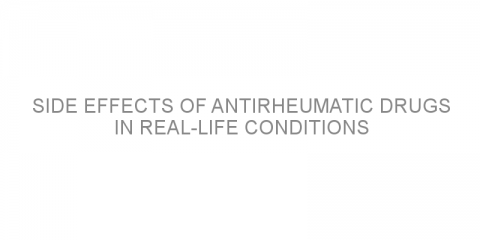 Side effects of antirheumatic drugs in real-life conditions