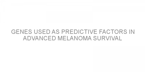 Genes used as predictive factors in advanced melanoma survival