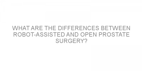 What are the differences between robot-assisted and open prostate surgery?