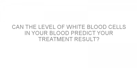 Can the level of white blood cells in your blood predict your treatment result?