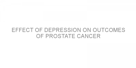 Effect of depression on outcomes of prostate cancer