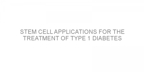 Stem Cell applications for the treatment of type 1 diabetes