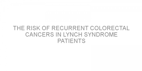 The risk of recurrent colorectal cancers in Lynch syndrome patients