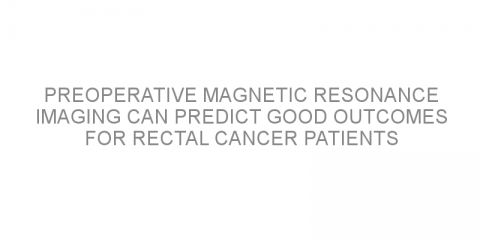 Preoperative Magnetic Resonance Imaging can predict good outcomes for rectal cancer patients treated with surgery alone