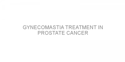 Gynecomastia treatment in prostate cancer