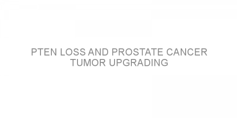 PTEN loss and prostate cancer tumor upgrading