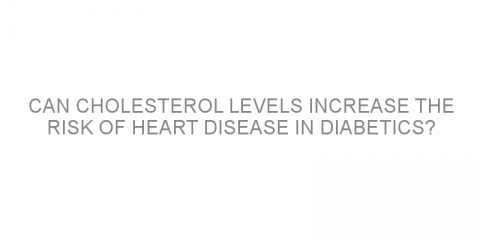 Can cholesterol levels increase the risk of heart disease in diabetics?