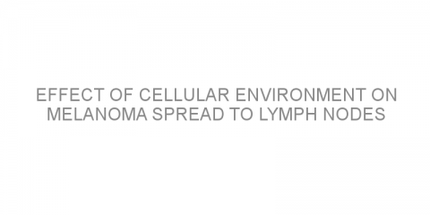 Effect of cellular environment on melanoma spread to lymph nodes