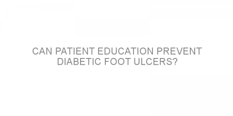 Can patient education prevent diabetic foot ulcers?