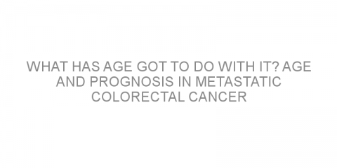 What has age got to do with it? Age and prognosis in metastatic colorectal cancer