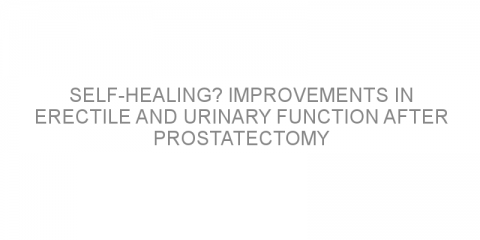 Self-healing? Improvements in erectile and urinary function after prostatectomy