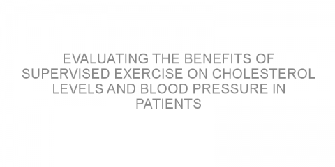 Evaluating the benefits of supervised exercise on cholesterol levels and blood pressure in patients with T2DM