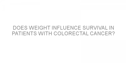 Does weight influence survival in patients with colorectal cancer?