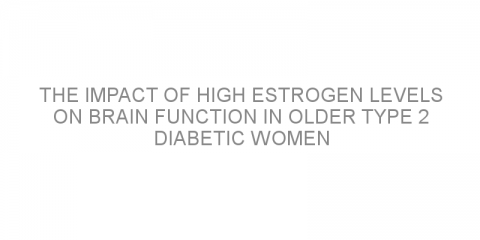 The impact of high estrogen levels on brain function in older type 2 diabetic women