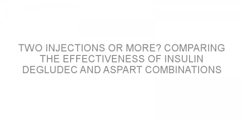 Two injections or more? Comparing the effectiveness of insulin degludec and aspart combinations