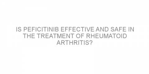 Is peficitinib effective and safe in the treatment of rheumatoid arthritis?