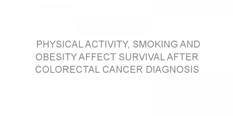 Physical activity, smoking and obesity affect survival after colorectal cancer diagnosis