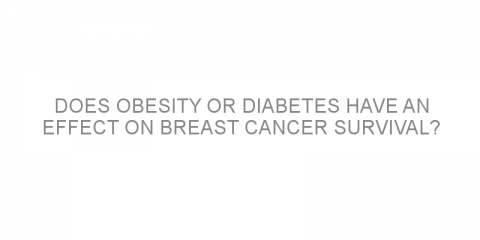 Does obesity or diabetes have an effect on breast cancer survival?