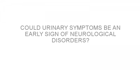 Could urinary symptoms be an early sign of neurological disorders?