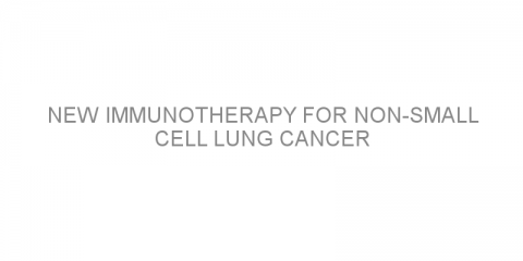 New immunotherapy for non-small cell lung cancer