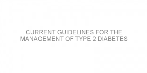 Current guidelines for the management of type 2 diabetes