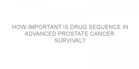 How important is drug sequence in advanced prostate cancer survival?