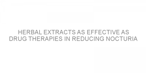 Herbal extracts as effective as drug therapies in reducing nocturia