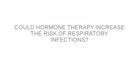 Could hormone therapy increase the risk of respiratory infections?