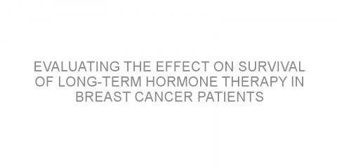 Evaluating the effect on survival of long-term hormone therapy in breast cancer patients