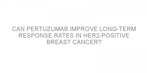 Can pertuzumab improve long-term response rates in HER2-positive breast cancer?