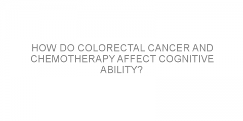 How do colorectal cancer and chemotherapy affect cognitive ability?