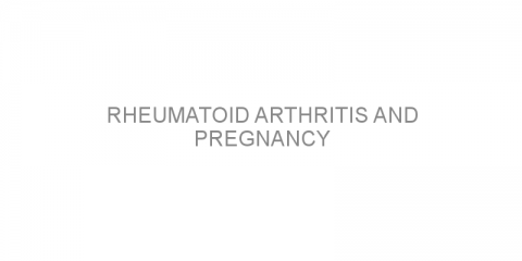 Rheumatoid arthritis and pregnancy