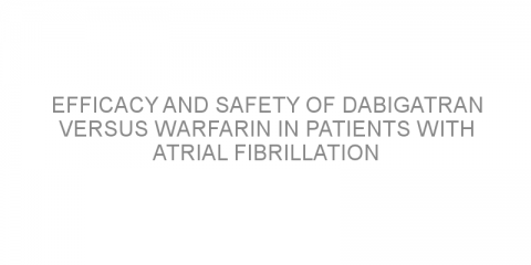 Efficacy and safety of Dabigatran versus Warfarin in patients with atrial fibrillation