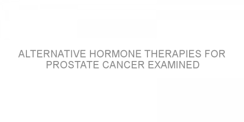 Alternative hormone therapies for prostate cancer examined